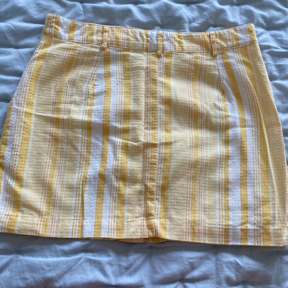 FavLux Yellow Striped Skirt - Picture 2 of 6